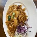 Phad Thai rice noodles with bean sprouts and peanuts